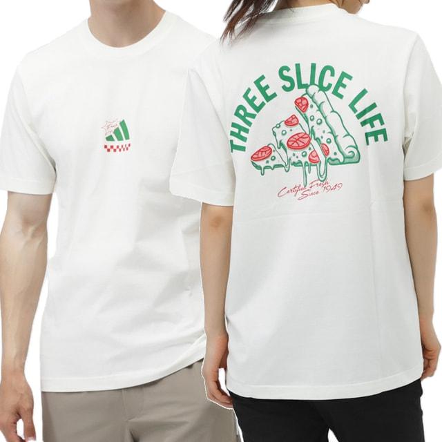 adidas（アディダス） メンズ 半袖 Tシャツ ラウンジ ピザグラフィック