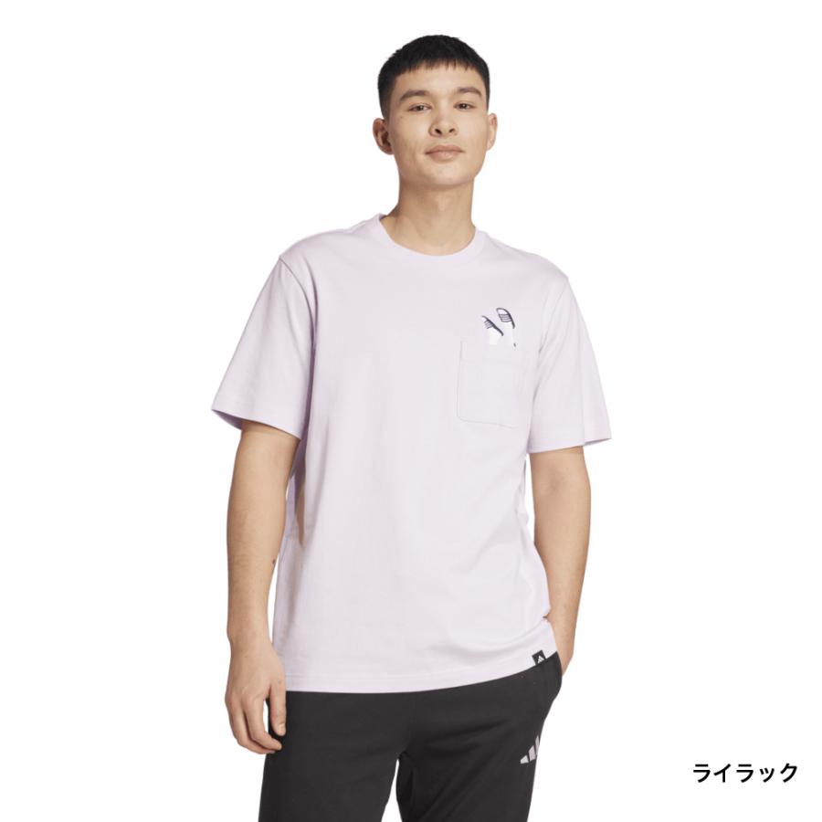 adidas（アディダス） メンズ 半袖Tシャツ ラウンジ サンダル
