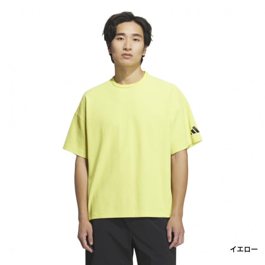 adidas アディダス メンズ 半袖 Tシャツ ルーズフィット ワッフル 