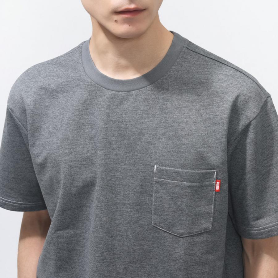 PUMA（プーマ） メンズ 半袖 Tシャツ ESS ELEVATED デニム ライク SS T
