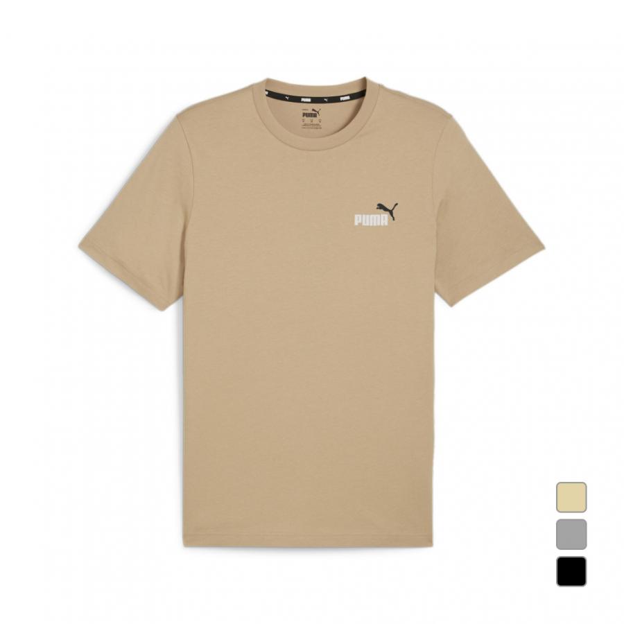 プーマ メンズ 半袖 Tシャツ ESS+ 2 カラー スモール ロゴTシャツ 