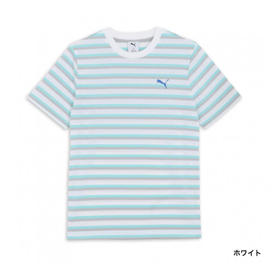 PUMA（プーマ） メンズ 半袖 Tシャツ SUMMER SS ストライプ Tシャツ