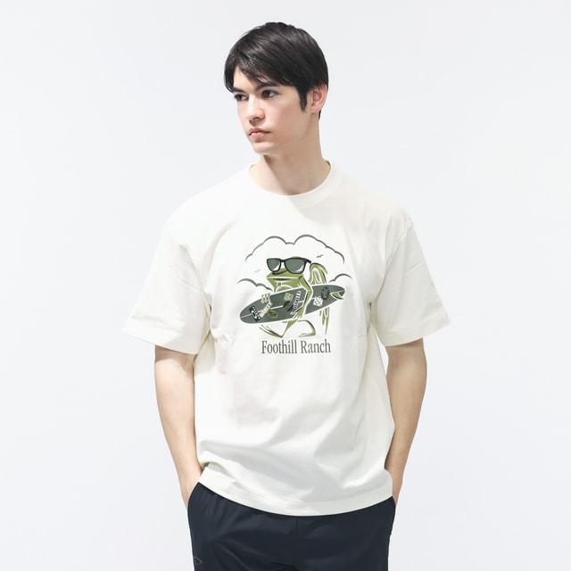 AOD4 ペンライト　tシャツL　銀テープ付 OAKLEY（オークリー） メンズ 半袖 Tシャツ BORDERLESS S/S TEE RIBBIT