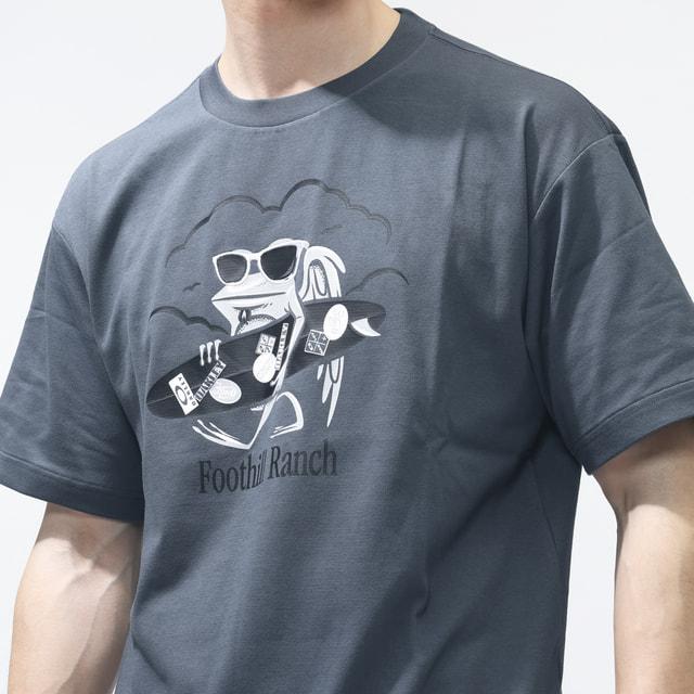 AOD4 ペンライト　tシャツL　銀テープ付 OAKLEY（オークリー） メンズ 半袖 Tシャツ BORDERLESS S/S TEE RIBBIT