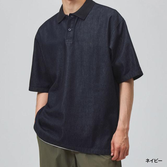 限定値下‼️ sporty & richネイビー ポロシャツ 半袖 M adidas（アディダス） メンズ 半袖 ポロシャツ M COOL DENIM