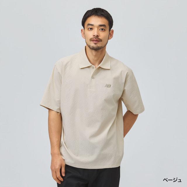 New Balance（ニューバランス） メンズ 半袖 ポロシャツ シアサッカー