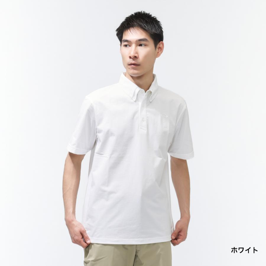 OAKLEY オークリー 半袖ポロシャツ レオパード 総柄 ホワイト系サイズM OAKLEY（オークリー） メンズ 半袖 ポロシャツ O-SYNC PACK POLO