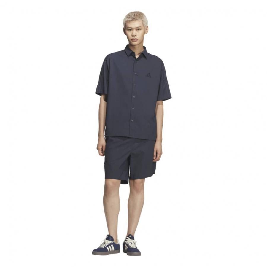 adidas（アディダス） メンズ 半袖 シャツ デニムルック ツイル ルーズ