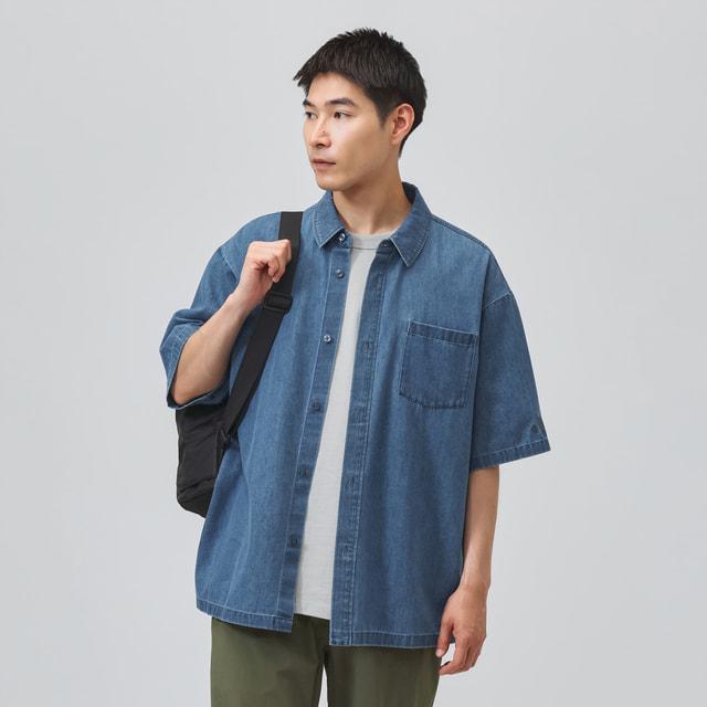 adidas（アディダス） メンズ 半袖 シャツ M COOL DENIM S/S シャツ AP 