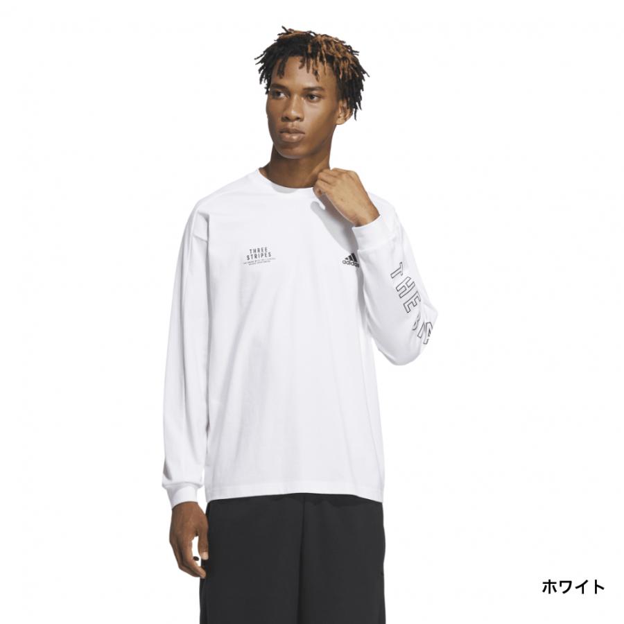 アディダス メンズ 長袖 Tシャツ ワーディング ルーズフィット ヘビー  