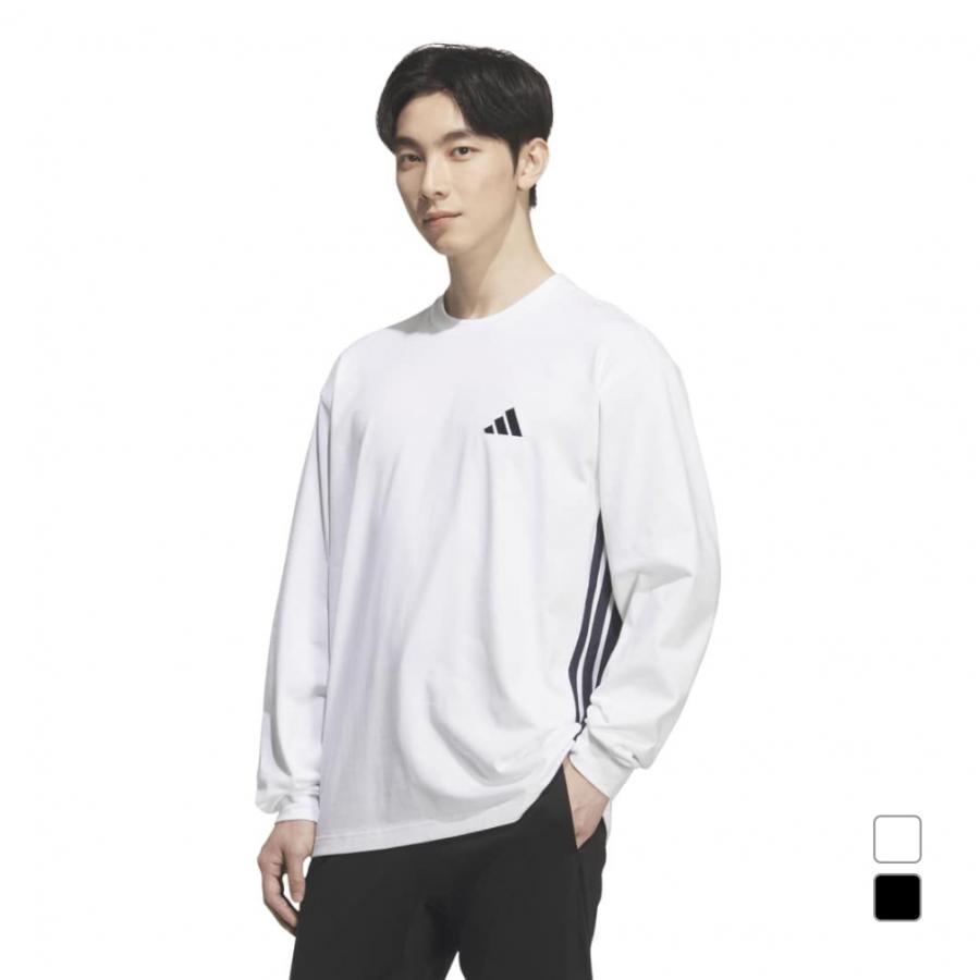 アディダス ルーズフィット スリーストライプス Tシャツ for