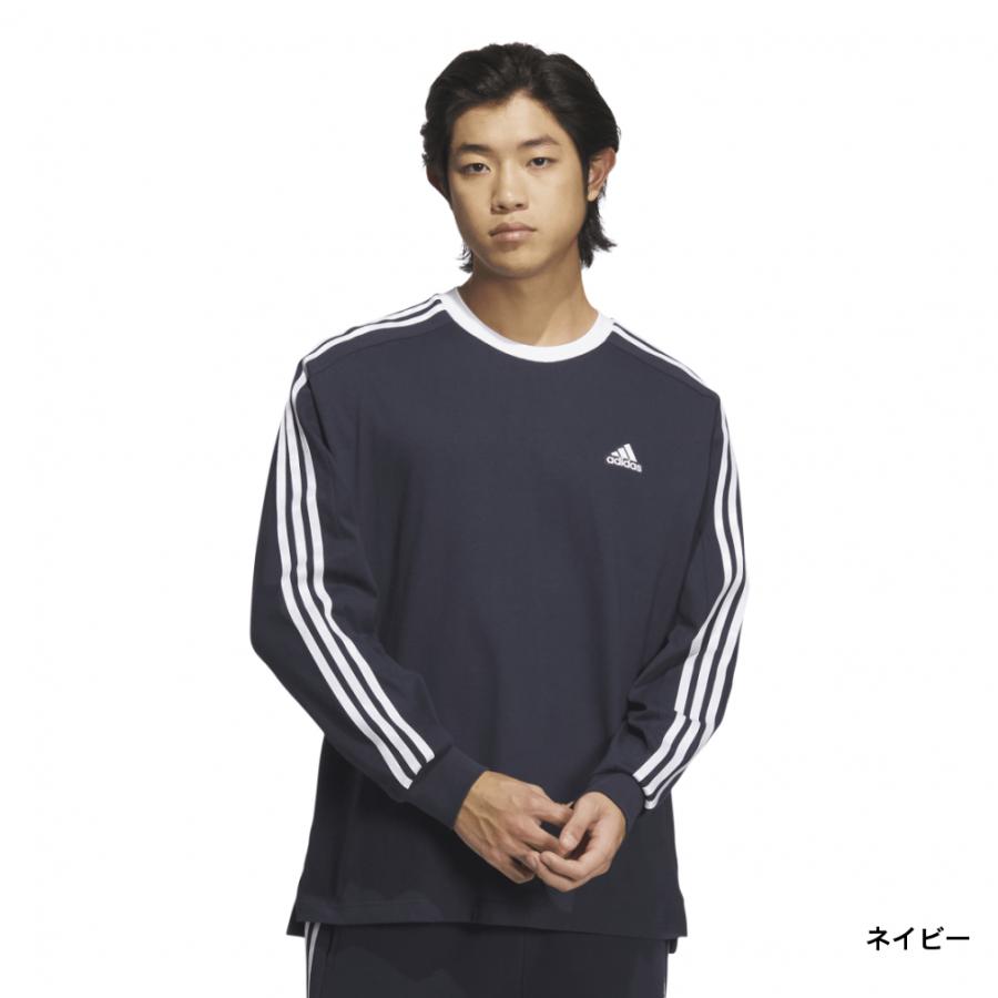 adidas アディダス メンズ 長袖 Tシャツ スリーストライプス adidas アディダス メンズ 長袖 Tシャツ スリーストライプス