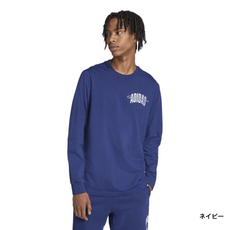 adidas（アディダス） メンズ 長袖 Tシャツ カレッジスクリプトが施