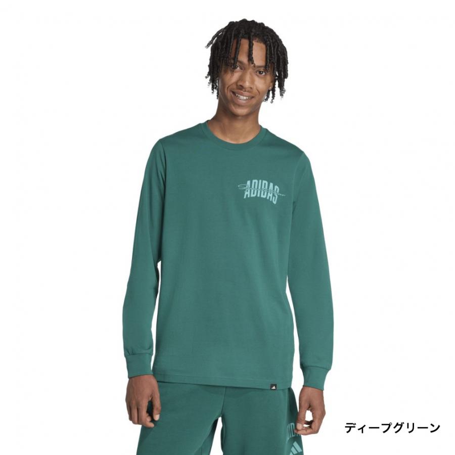 adidas（アディダス） メンズ 長袖 Tシャツ カレッジスクリプトが施