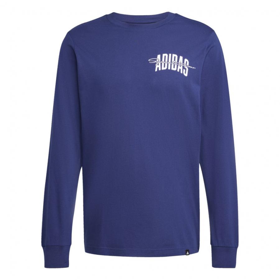 adidas（アディダス） メンズ 長袖 Tシャツ カレッジスクリプトが施