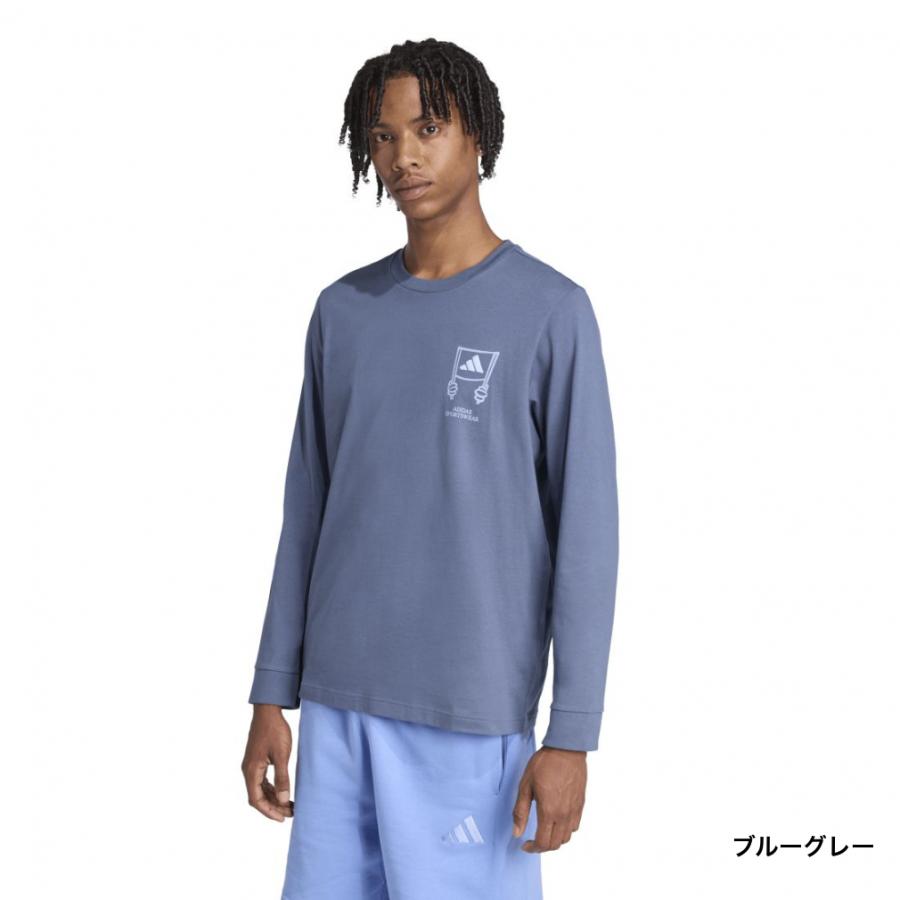 希少 adidas インデペンディエンテ 長袖 96年頃 Lサイズ adidas（アディダス） メンズ 長袖 Tシャツ スタジアム クラウド