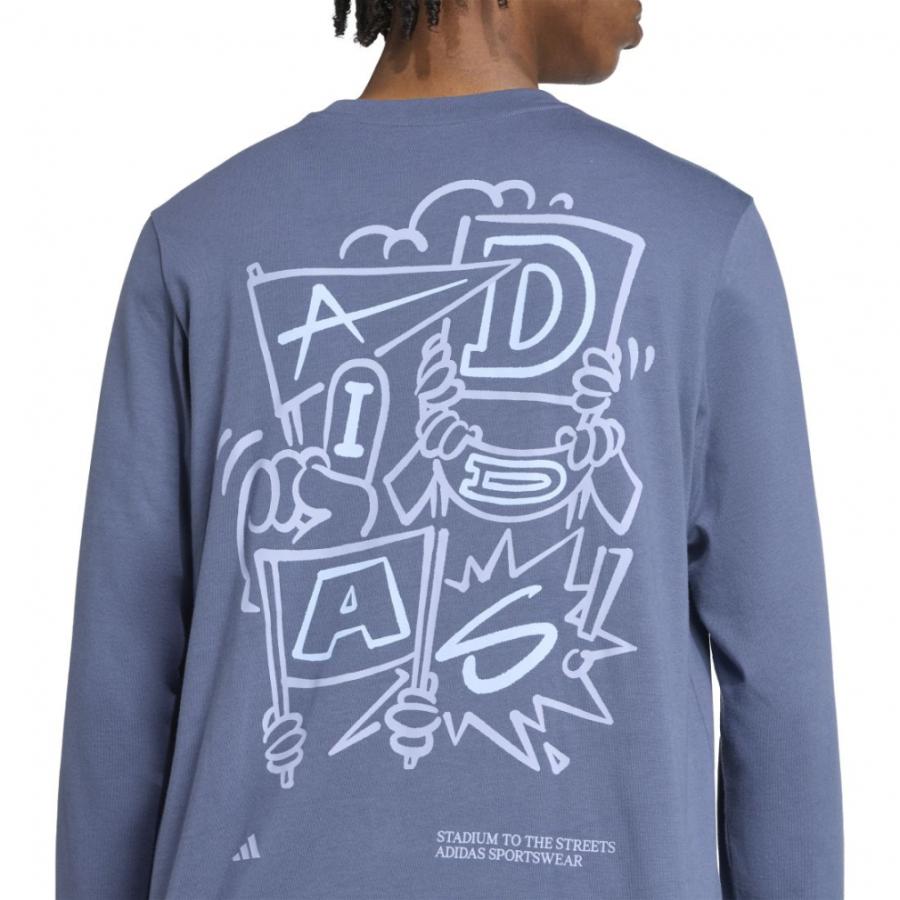 adidas（アディダス） メンズ 長袖 Tシャツ スタジアム クラウド