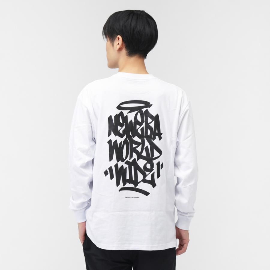NEW ERA（ニューエラ） メンズ 長袖 Tシャツ LS OS CT TEE TAGGING WHI