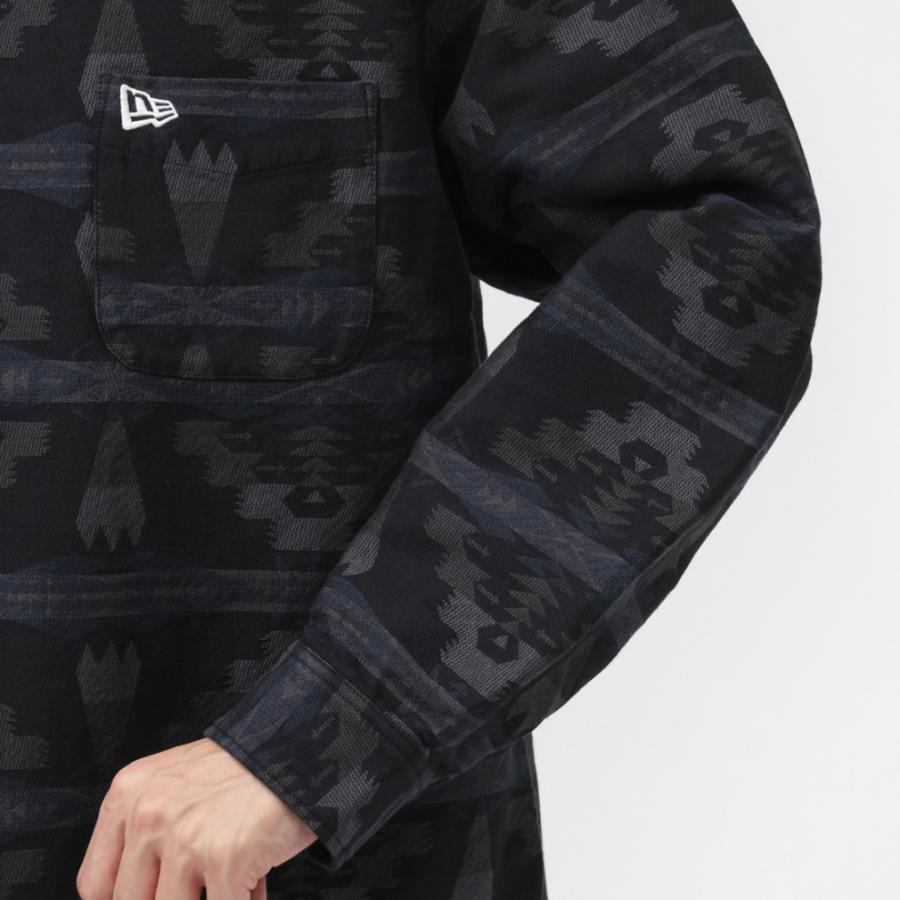 NEW ERA（ニューエラ） メンズ 長袖 シャツ LS OS SHIRT PENDLETON BLK