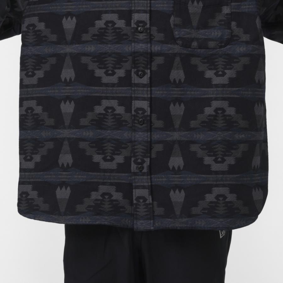 NEW ERA（ニューエラ） メンズ 長袖 シャツ LS OS SHIRT PENDLETON BLK