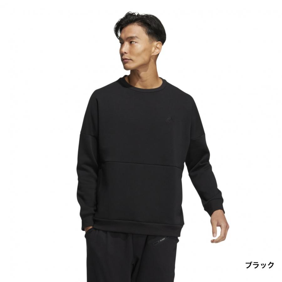 新品 アディダス adidas メンズ・スエットトレーナー 2XL 黒 adidas アディダス メンズ スウェットトレーナー MWORDクルー