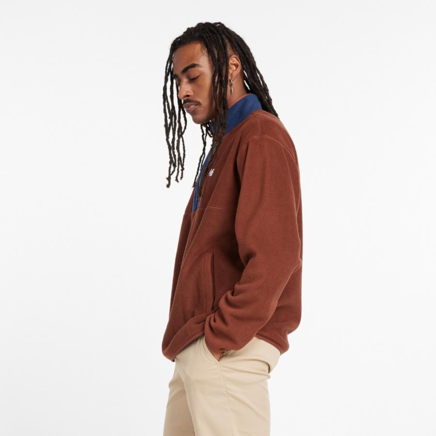 New Balance（ニューバランス） メンズ パーカー フリースハーフジップ