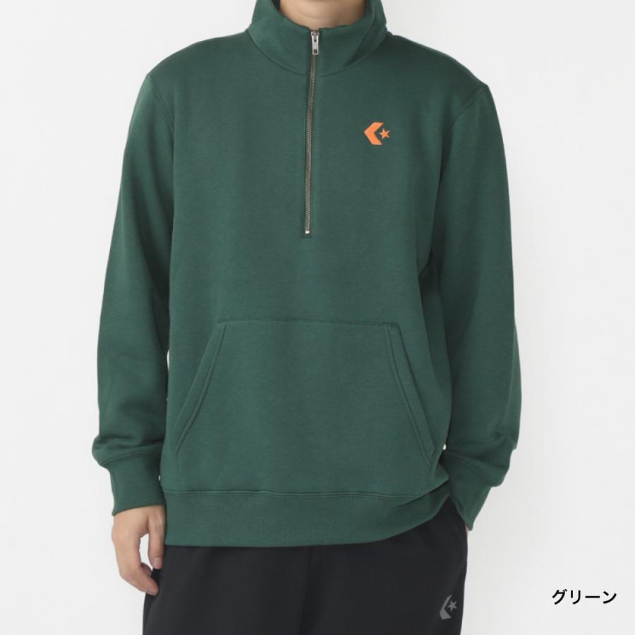 CONVERSE（コンバース） メンズ スウェット パーカー ハーフジップ