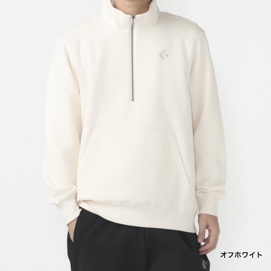 CONVERSE（コンバース） メンズ スウェット パーカー ハーフジップ