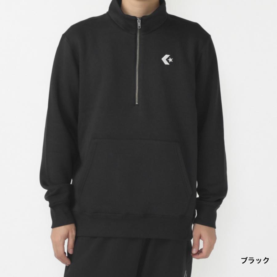 CONVERSE（コンバース） メンズ スウェット パーカー ハーフジップ