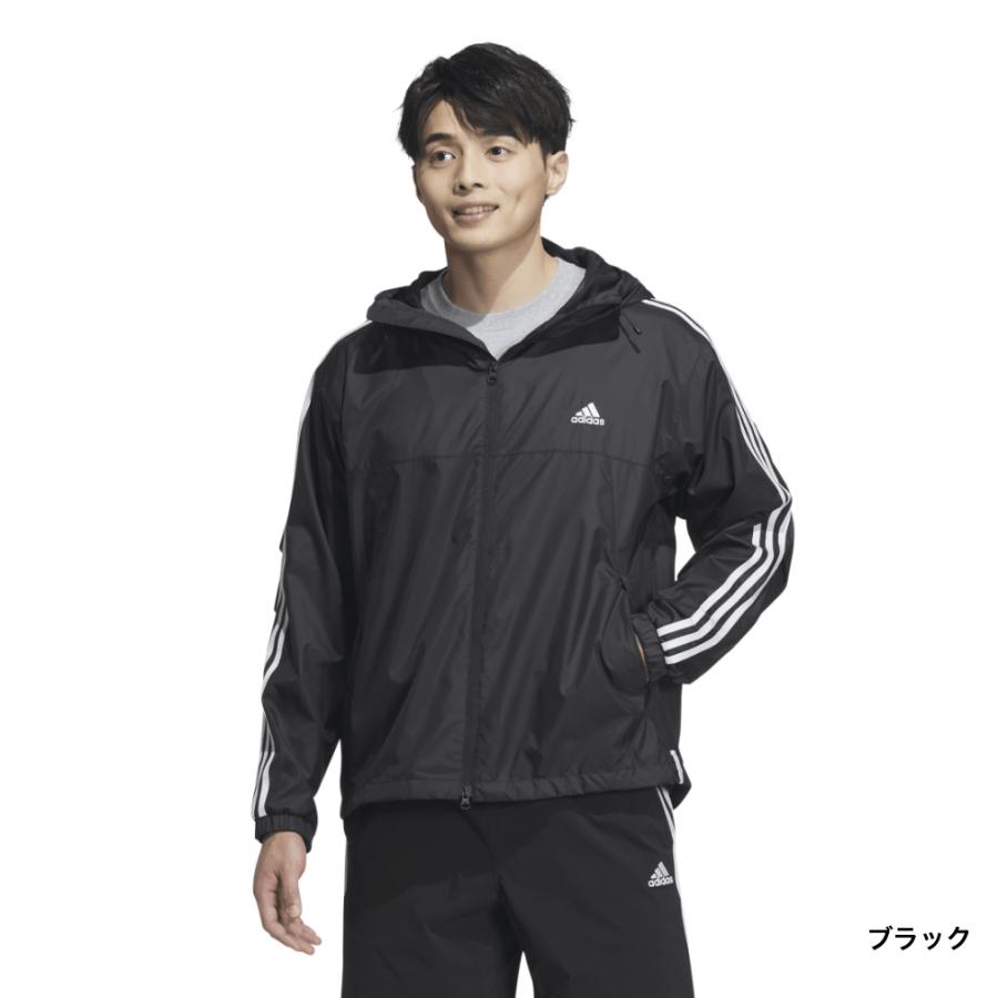 アディダス メンズ エッセンシャルズプラス 3ストライプ ウィンド 