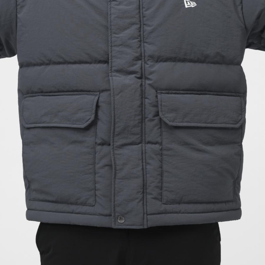 ☆美品☆NEW ERA ヤンキース　ダウンジャケット グレー　XL フェザーレス ダウンジャケット ニューヨーク・ヤンキース グレー