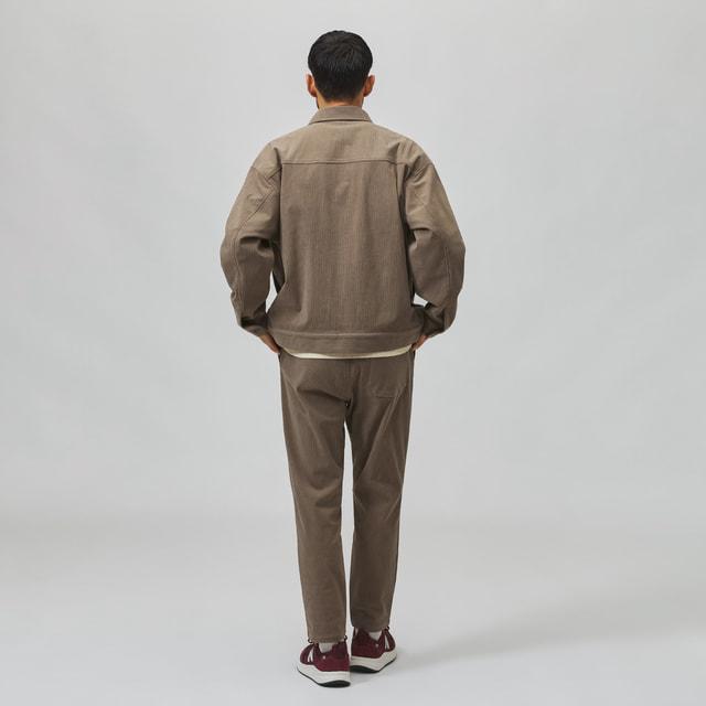 New Balance ワイドテーパードパンツ ブラウン New Balance（ニューバランス） THE CITY メンズ ロングパンツ