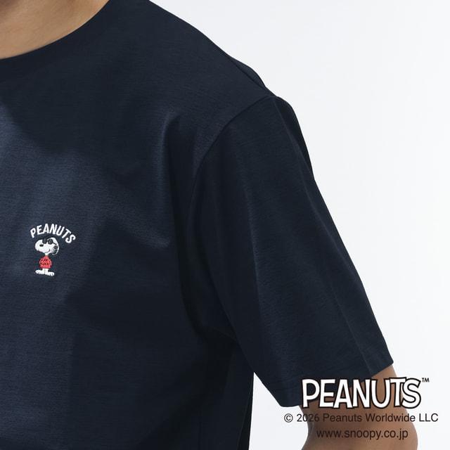 PEANUTS ピーナッツ スヌーピー メンズ 半袖 Tシャツ UVカットドライ