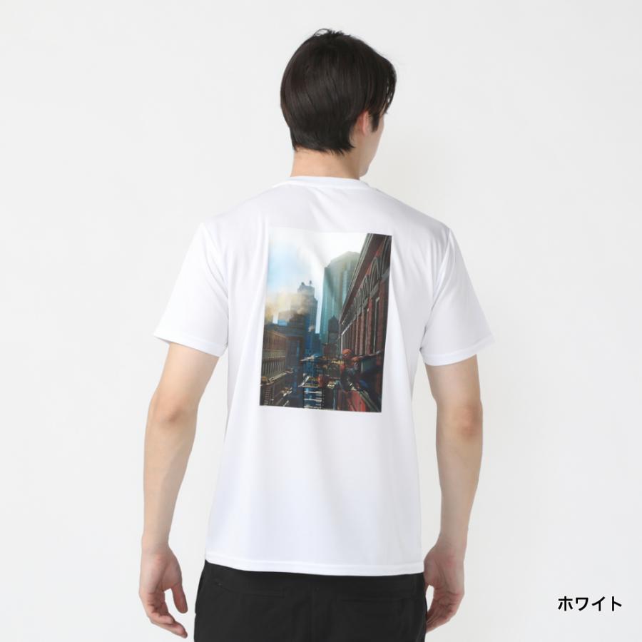 マーベル メンズ 半袖 Tシャツ 冷感UVドライTシャツ フォト MV 