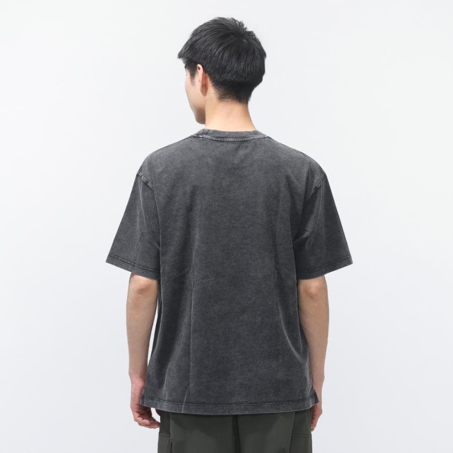 TIGORA（ティゴラ） メンズ 半袖 Tシャツ ウォッシュコットンTシャツ