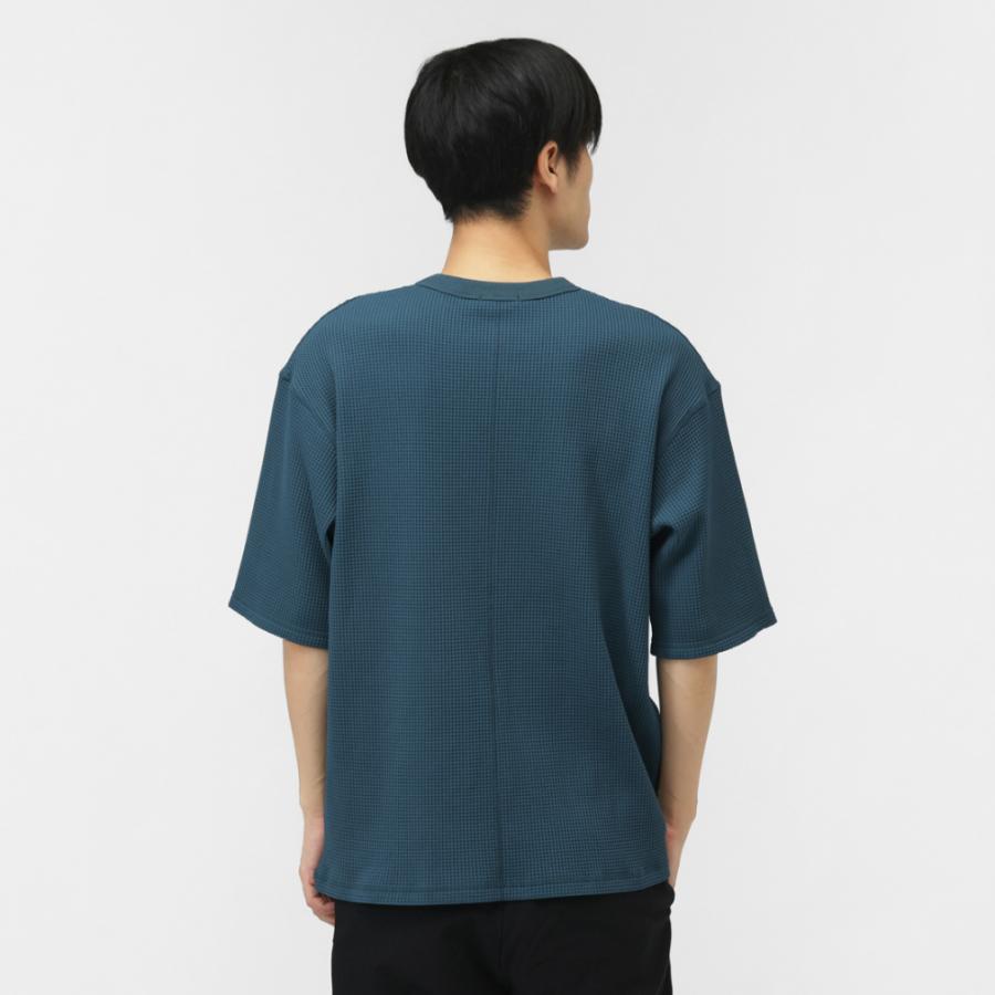 TIGORA（ティゴラ） メンズ 半袖 Tシャツ ワッフル5分袖Tシャツ TR
