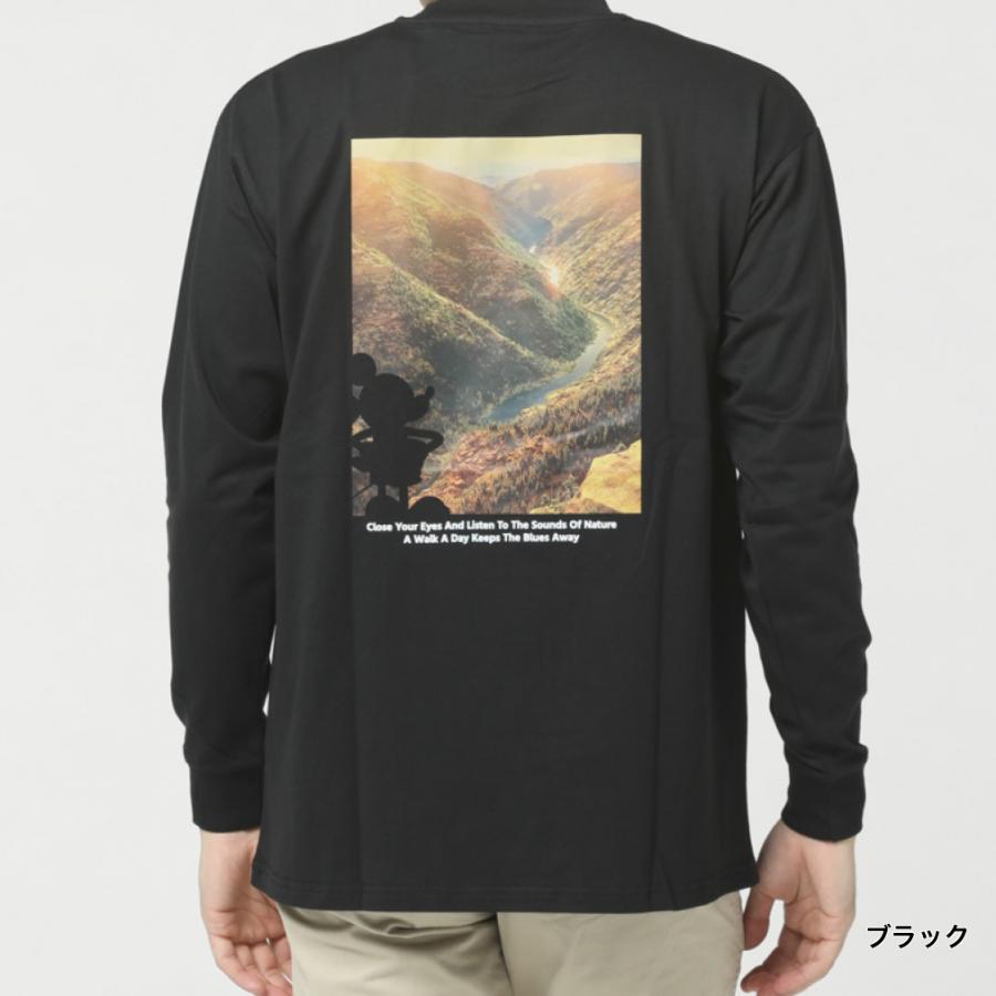 Disney（ディズニー） メンズ 長袖 Tシャツ コットンフォトロングT