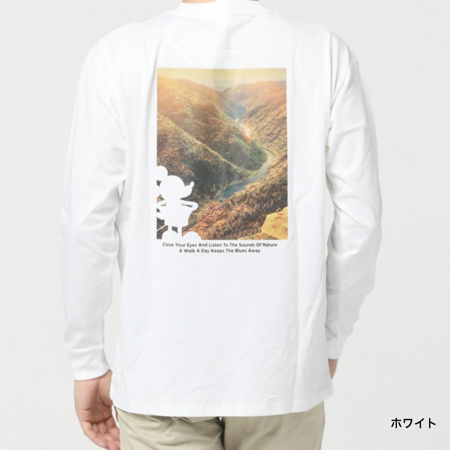 Disney（ディズニー） メンズ 長袖 Tシャツ コットンフォトロングT