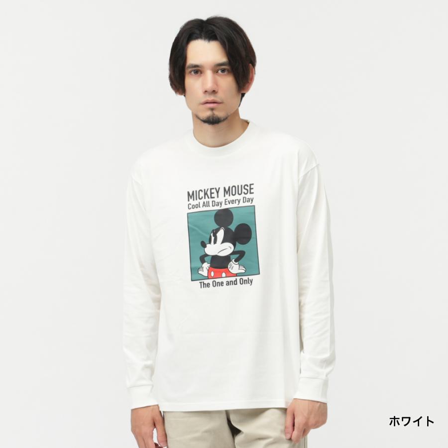 Disney ディズニー メンズ 長袖 Tシャツ ロングTシャツ ミッキー
