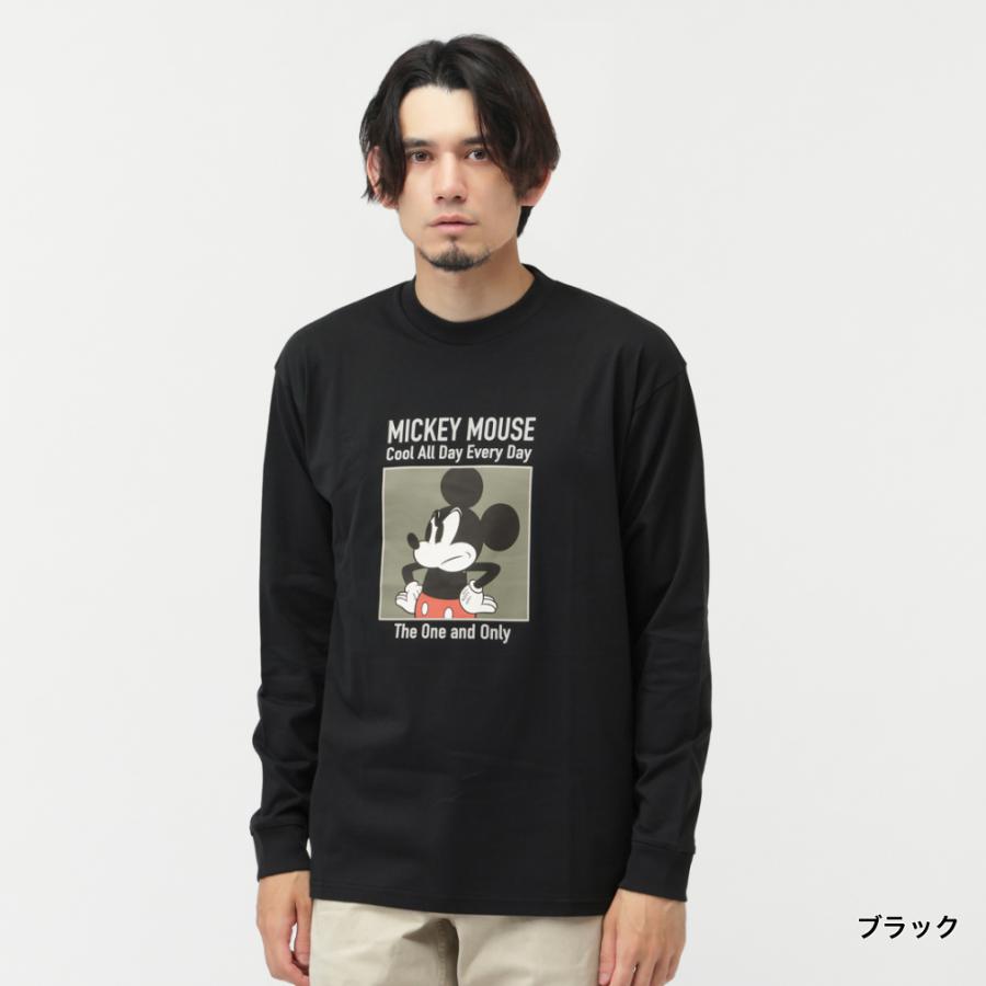 Disney（ディズニー） メンズ 長袖 Tシャツ ロングTシャツ ミッキー