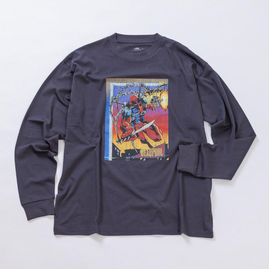 マーベル 限定Tシャツ MARVEL（マーベル） メンズ 長袖 Tシャツ ロングTシャツ TRMV