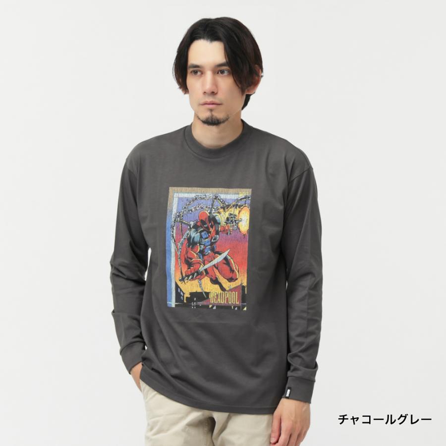 Man グループイラスト Tシャツ MARVEL（マーベル） メンズ 長袖 Tシャツ ロングTシャツ TRMV