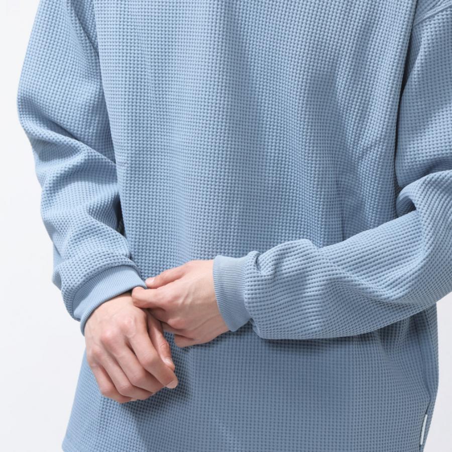 TIGORA（ティゴラ） メンズ 長袖 Tシャツ ワッフルロングTシャツ TR