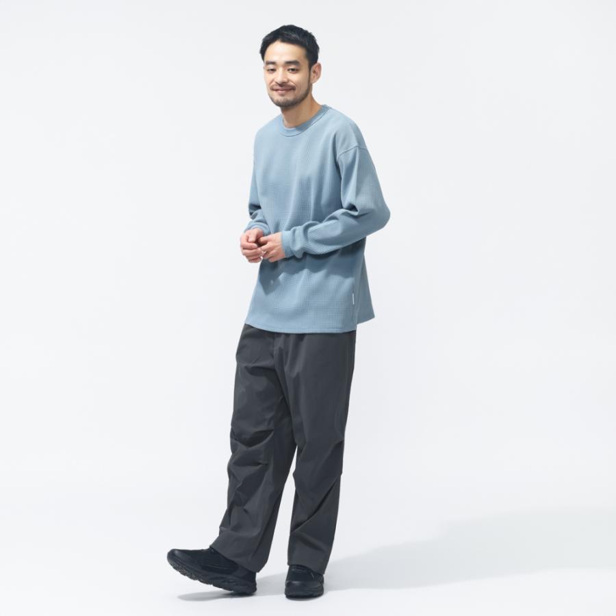 TIGORA（ティゴラ） メンズ 長袖 Tシャツ ワッフルロングTシャツ TR
