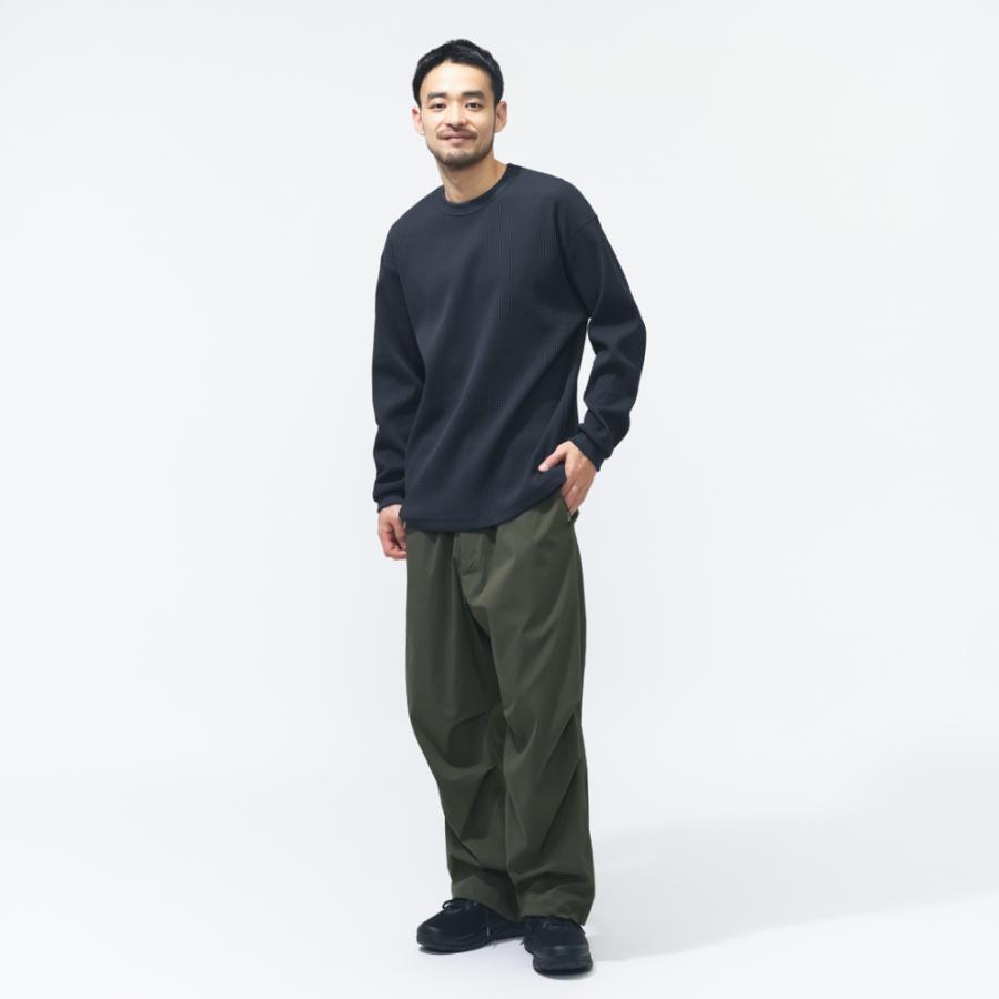 TIGORA（ティゴラ） メンズ 長袖 Tシャツ ワッフルロングTシャツ TR