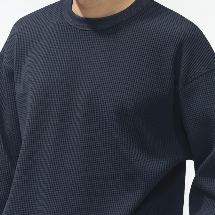 TIGORA（ティゴラ） メンズ 長袖 Tシャツ ワッフルロングTシャツ TR