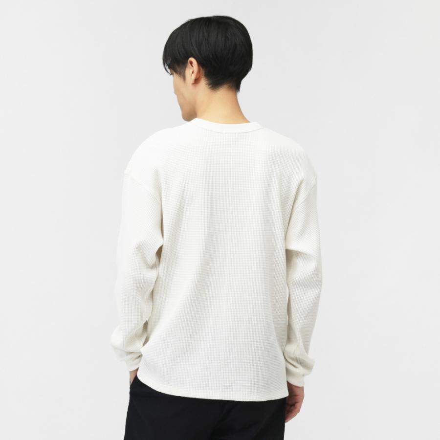 TIGORA（ティゴラ） メンズ 長袖 Tシャツ ワッフルロングTシャツ TR