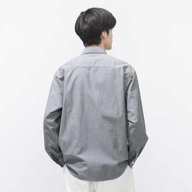 TIGORA（ティゴラ） メンズ 長袖 シャツ ドライシャンブレーシャツ TR