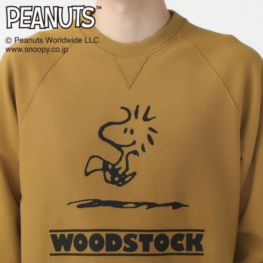 PEANUTS ピーナッツ スヌーピー スウェットシャツ SOLOTEX(R)使用 ユニ