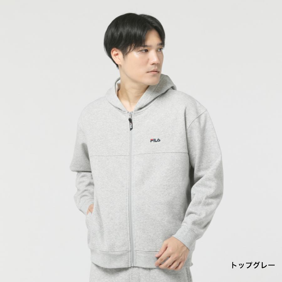 FILA（フィラ） メンズ スウェット フルジップ 裏起毛スウェットZIP